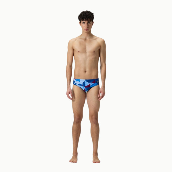Плавки Speedo Club Training Allover Digital 8cm Brief (Мужской; 38 (54); синий принт)